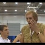 Uljana Semjonova's extrem große Hand - Uljana Semjonova's oversized hand